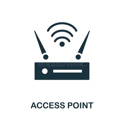 Access Point Flat Icon Colored Element Sign From Networking Collection