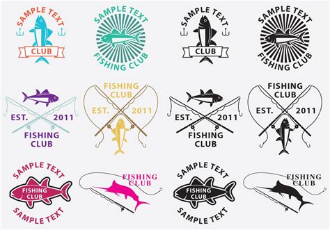 Fishing Logos 100500 Vector Art At Vecteezy