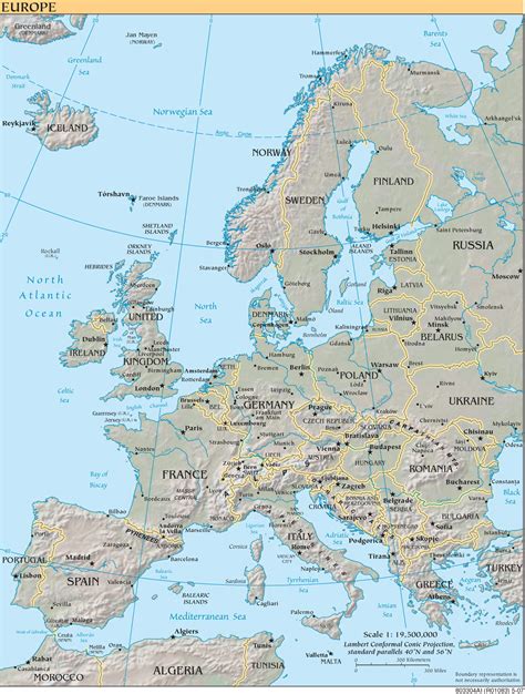 Island Europakarte