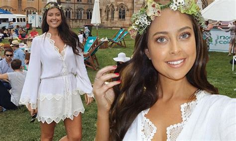 The Bachelors Lana Jeavons Fellows Wears White Dress At French Themed
