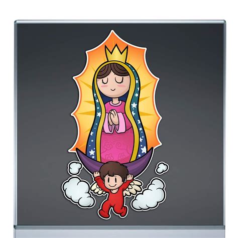 Buy Virgen De Guadalupe Cartoon Full Color Virgin Mary Sticker Decal