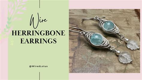 Wire Herringbone Earrings Youtube