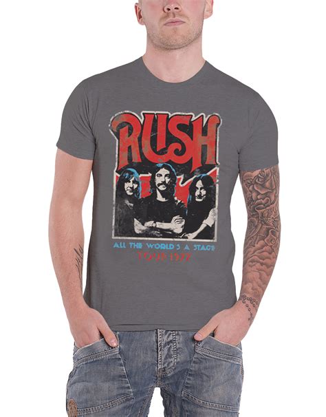 Rush T Shirt 2112 Starman Band Logo Tour Fly By Night Official New Mens