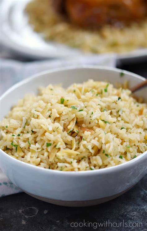 Classic Rice Pilaf Cooking With Curls