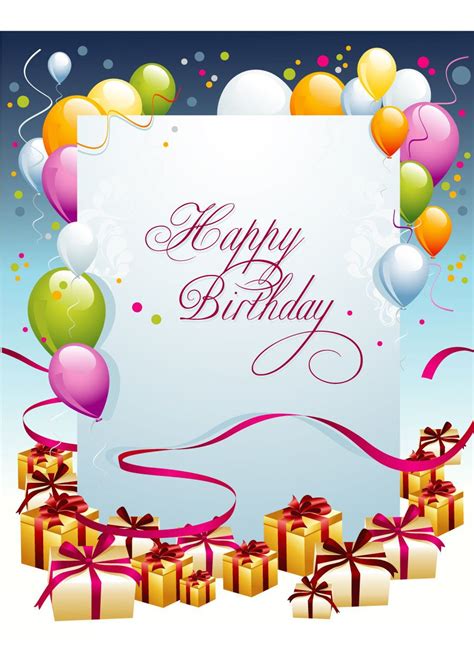 Cards For Birthday Bing Images Birthday Card Template