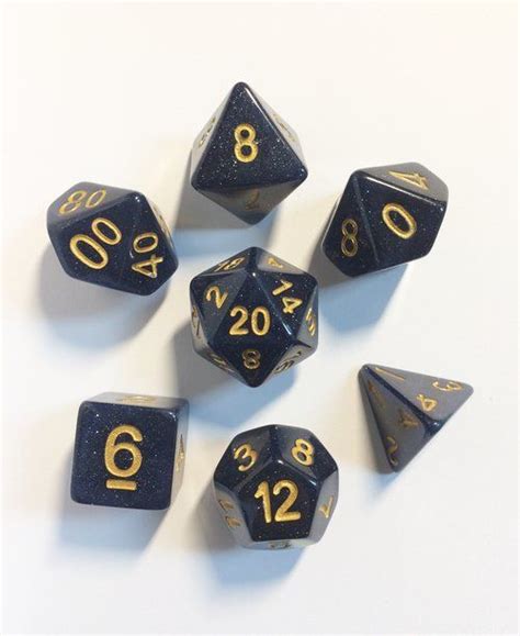 Sandstone Glitter Polyresin Polyhedral Dice Set — Thediceoflife Dice