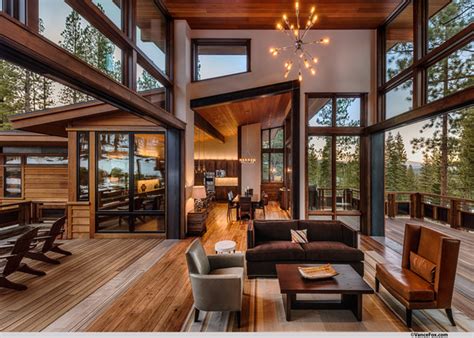 Mountain Modern Lodge Transitional Living Room San Francisco By