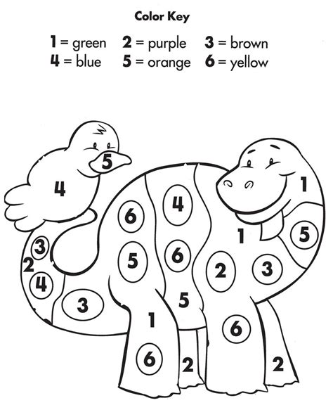 These color by number worksheets also help to reinforce students' recognition of numerals and color words. Easy Color by Number for Preschool and Kindergarten