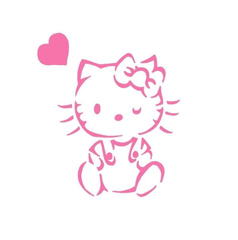 Hello Kitty Stencil By Vorpox411 On Deviantart Kitty Hello Kitty