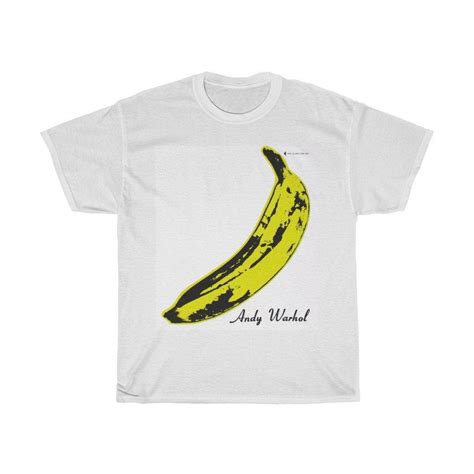 Andy Warhols Bananas Cartoon Unisex Heavy Cotton Tee Graphic Design