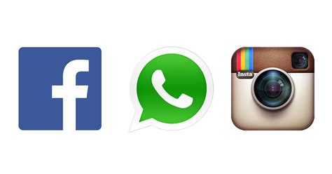 Logo Facebook Whatsapp E Instagram Social Network Instagram Facebook