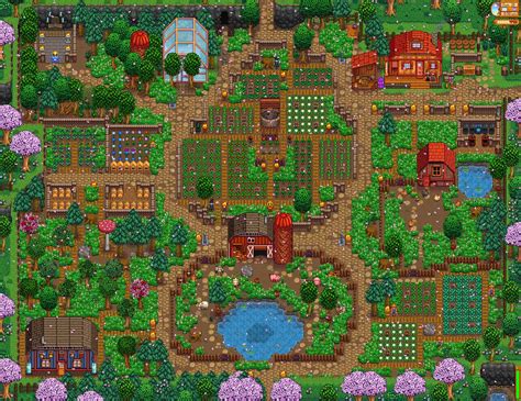 I checked the forum, facebook group and website for sharing farm designs, but i haven't found the ideal layout that i wanted. Pin de Eli Silmarillion en Stardew valley farms ...