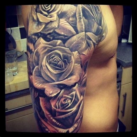 Pin By A T On Tattoo Rose Tattoos For Men