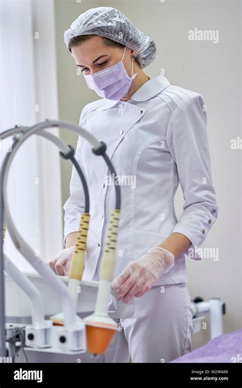 Nurse With Medical Equipment Stock Photo Alamy