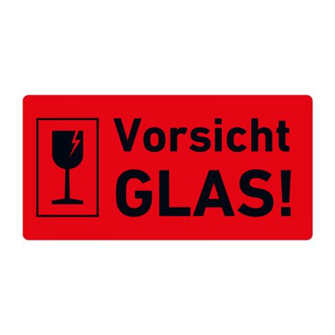 Vorsicht glas aufkleber 5 x 7cm warnhinweis versand etiketten sticker. Versandaufkleber Hinweisetiketten "Vorsicht Glas ...