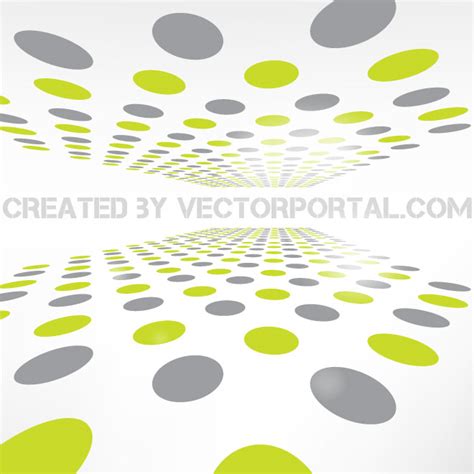 Perspective Dots Vector Abstract Graphics