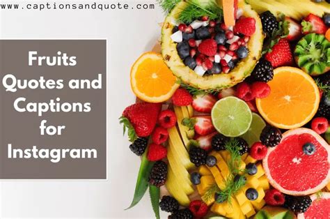 Fruits Quotes And Captions For Instagram