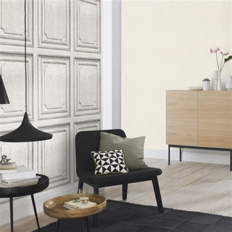 Spend $50 and get free shipping! Rasch Wooden Door Pattern Wallpaper Faux Wood Effect Panel ...