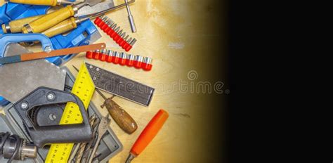A Set Of Metalwork Tools For Production And Repair Stock Image Image