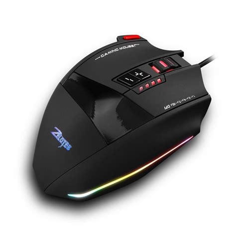 Zelotes C 13 Wired Gaming Mouse 13 Programming Keys Adjustable 10000dpi