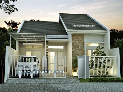 Contohnya saja rumah minimalis, kebanyakan pasti akan memilih warna putih. Rumah Minimalis Satu Lantai Aksen Putih Batu Alam ...