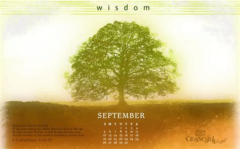 September 2010 Wisdom Desktop Calendar Free September Wallpaper