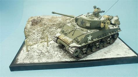 Battle Of The Bulge M4a3e8 Sherman Us 4th Armoured Division Bastogne