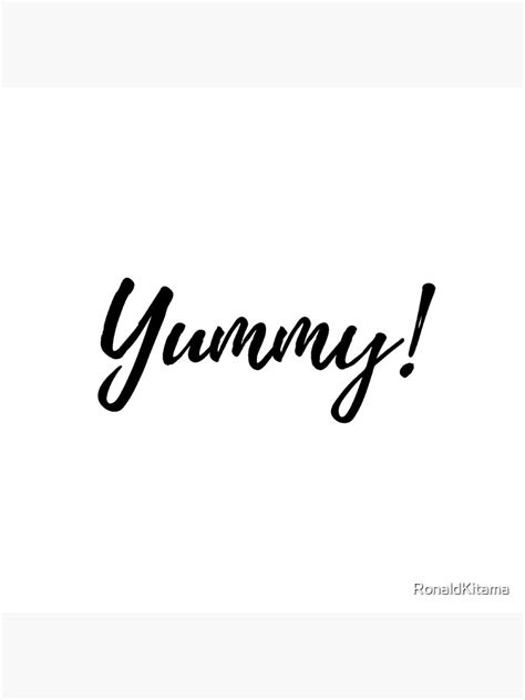Yummy Typography Metal Print For Sale By Ronaldkitama Redbubble