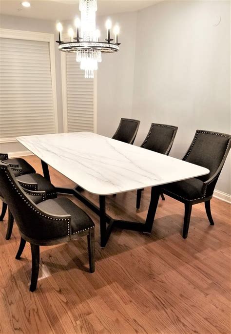 Our collection of tables come in a multitude of sizes, finishes and expressions no available results to show based on your current filter selections. ShalabyHomeDesign style Dining Table - Porcelain top with ...