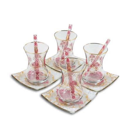 Buy Pink Premium Tea Set For Six Grand Bazaar Istanbul Online Shopping