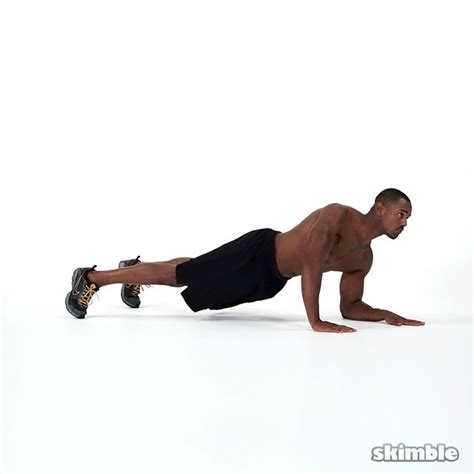 Elbows To Hands Plank Exercise How To Skimble Workout Trainer