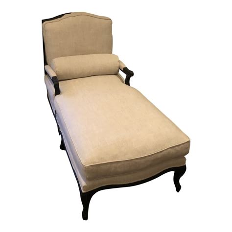 An Old Fashioned Chaise Lounge Chair On White Background