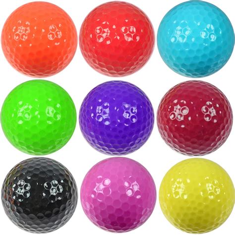 High Quality Lighted Colored Luminous Golf Balls Fluorescent Golf Ball
