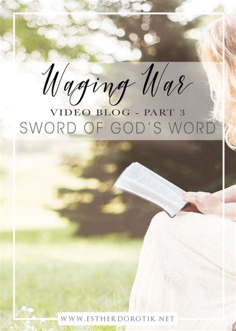 Waging War Sword Of The Spirit Gods Word