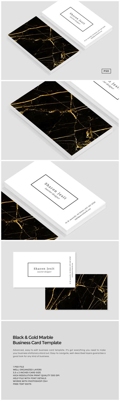 Maybe you would like to learn more about one of these? Black & Gold Marble Business Card ~ Business Card Templates on Creative Market