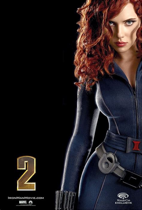 Scarlett Johanssons Sexy Iron Man 2 Poster Skintight Catsuit