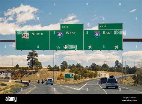 Interstate Highway Exit Signs