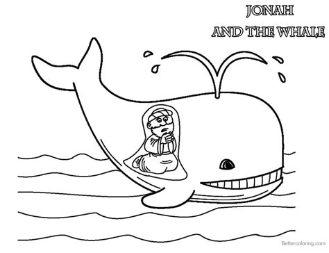 Cute Coloring Pages of Jonah And The Whale - Free Printable Coloring Pages
