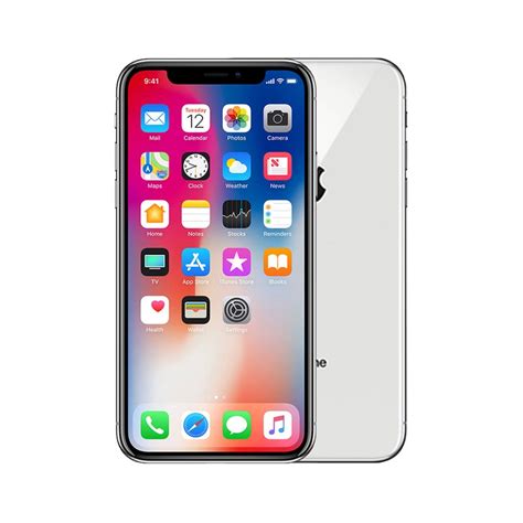 Buy Apple Iphone X 256gb Silver Very Good Refurbished Mydeal