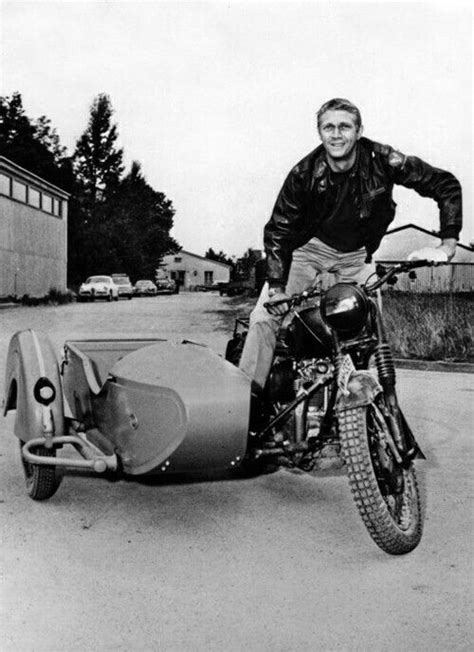 Although steve mcqueen did his own motorcycle riding, there was one stunt he did not perform: Pin by Harry Hunt on Motorcycle | Steve mcqueen motorcycle ...