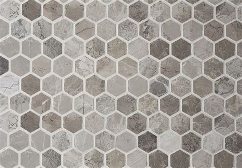 Anzer Grey Polished Marble Mosaic Tiles Floors Of Stone