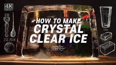 투명한 얼음 만들기집에서 How To Make Crystal Clear Ice Making Clear Ice At