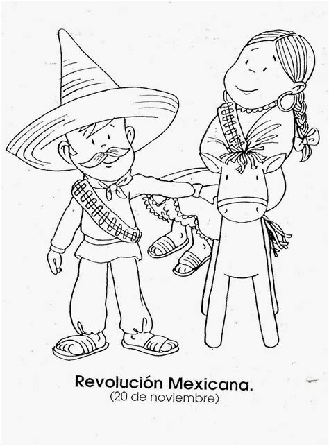 Imágenes Para Colorear Revolución Mexicana Recursos E Información