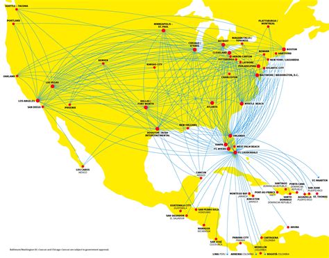 Spirit Airlines Route Map Spirit Airlines Route Map Airlines