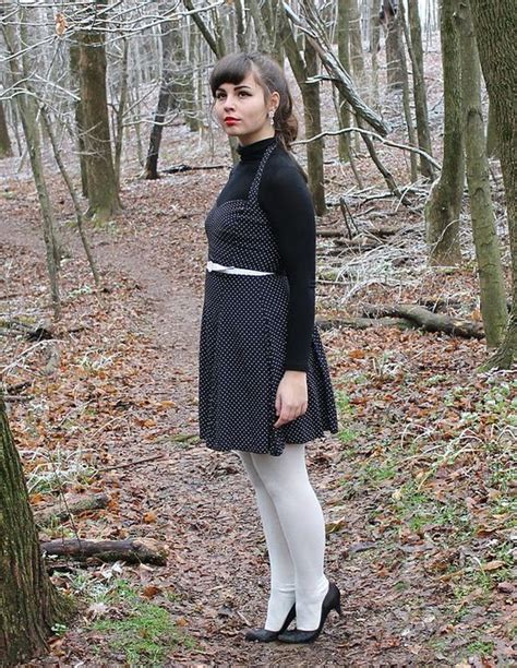 In The Woods White Tights Pantyhose Outfits White Pantyhose
