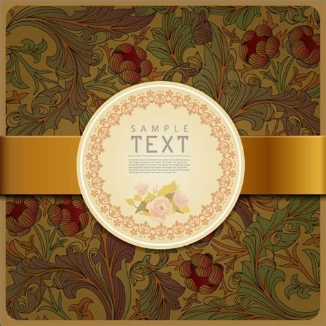 Classic Pattern Background 02 Vector Free Vector In Encapsulated