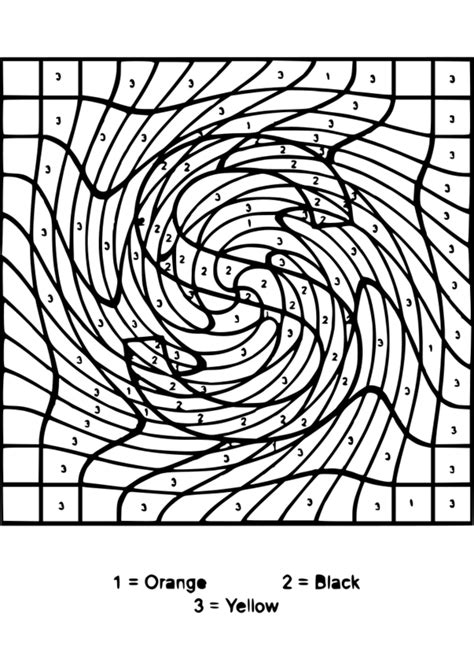 L'enfant doit remplir les cases numérotées de 1 à 10 avec les couleurs indiquées sur le côté. coloriage magique pour 6eme