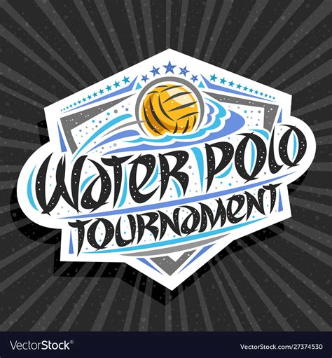 Logo For Water Polo Tournament Royalty Free Vector Image