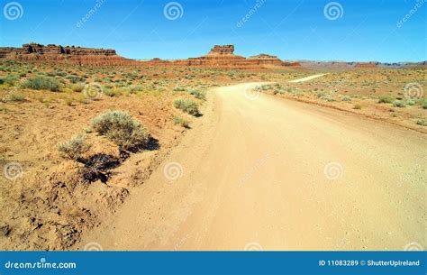 Old Desert Dirt Road In Monument Valley Utah Stock Image Image Of