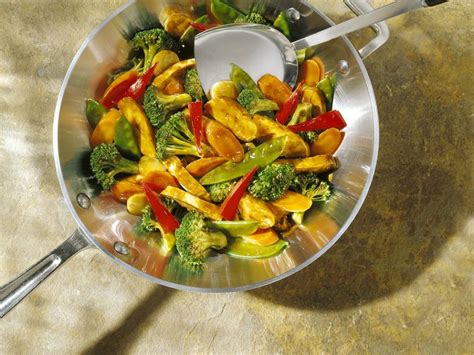 Wok -Gemüse mit Hähnchen Rezept